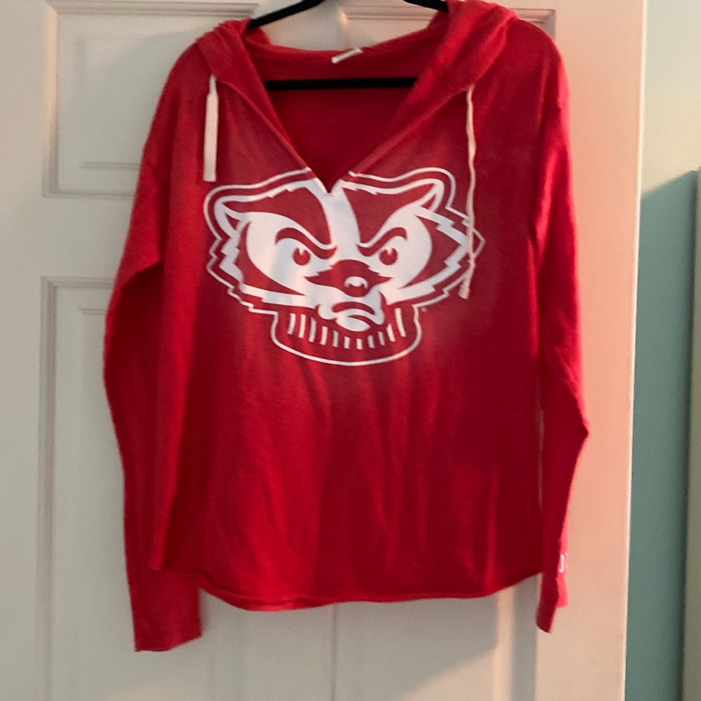 Light weight hoodie from Pink Victoria Secret University of Wisconsin Madison